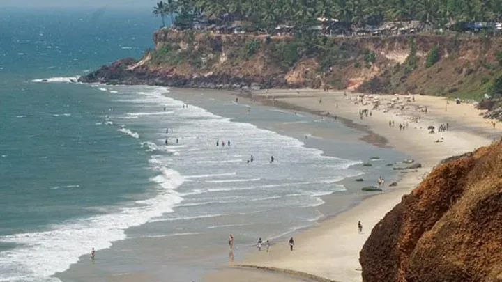 Varkala laterite cliff beaches